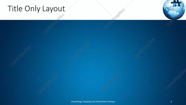 Title Only presentation slide layout