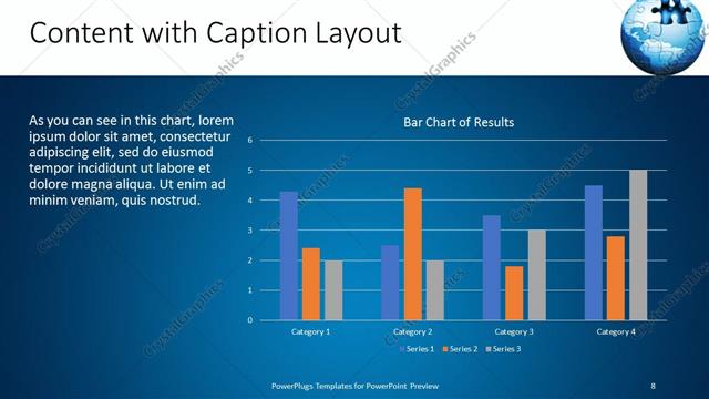 Content with Caption presentation slide layout