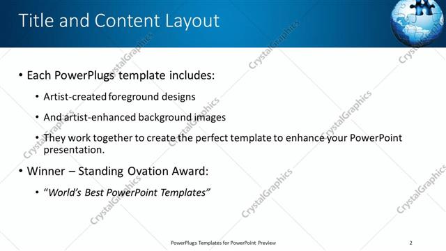 Title and Content presentation slide layout
