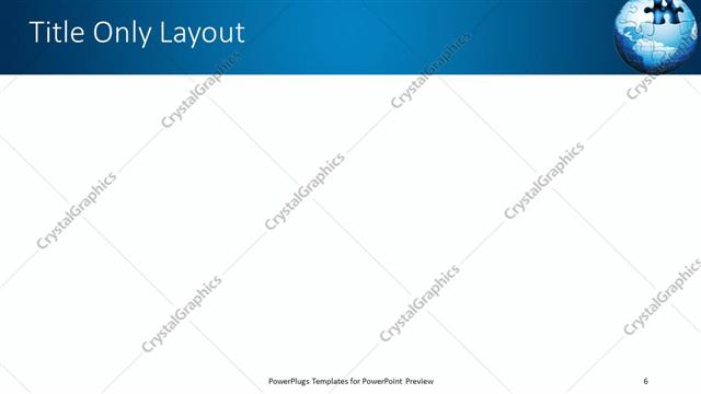 Title Only presentation slide layout