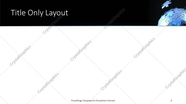 Title Only presentation slide layout