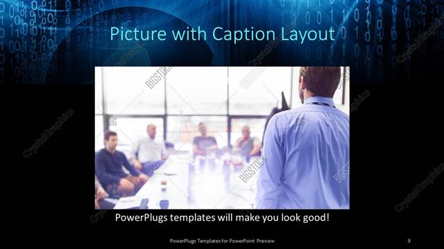 Picture with Caption presentation slide layout