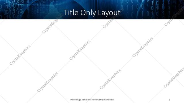 Title Only presentation slide layout