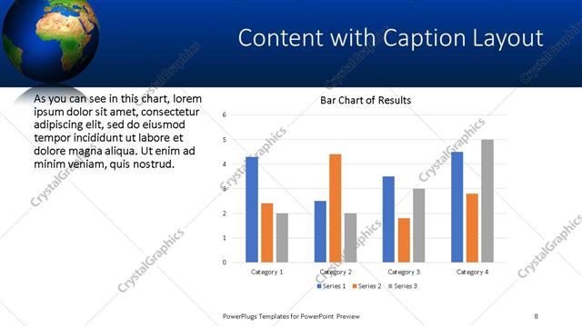 Content with Caption presentation slide layout