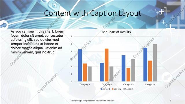Content with Caption presentation slide layout