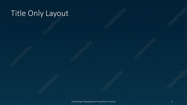 Title Only presentation slide layout