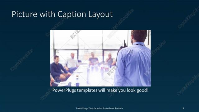 Picture with Caption presentation slide layout