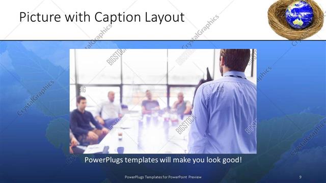 Picture with Caption presentation slide layout