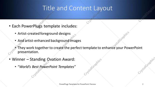 Title and Content presentation slide layout