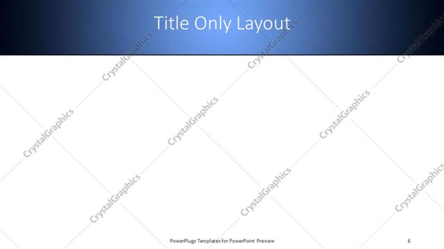 Title Only presentation slide layout