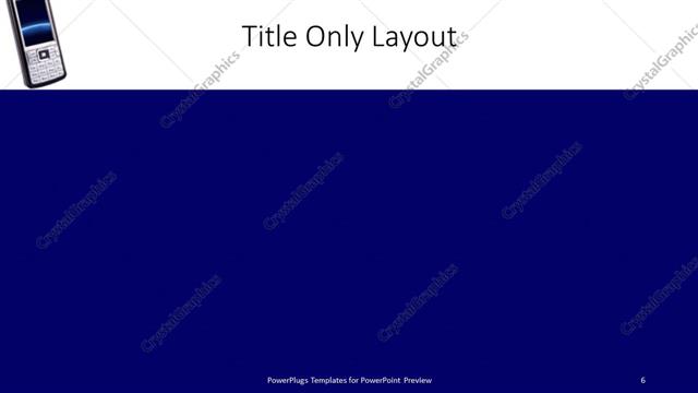 Title Only presentation slide layout