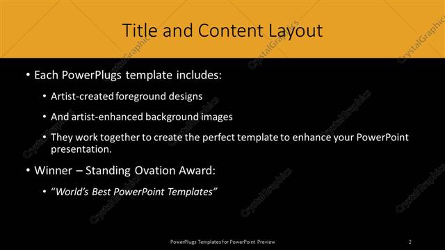 Title and Content presentation slide layout