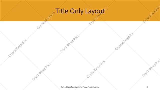 Title Only presentation slide layout