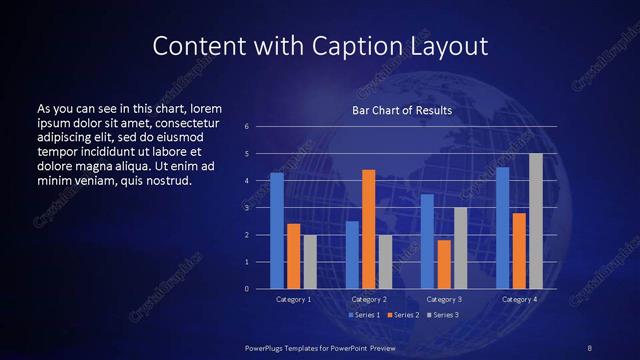 Content with Caption presentation slide layout