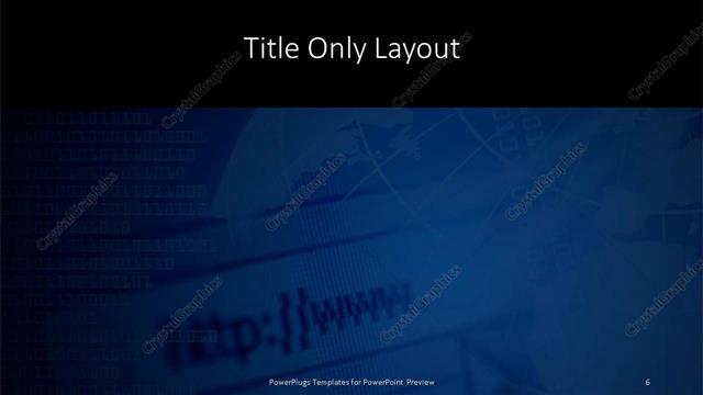 Title Only presentation slide layout
