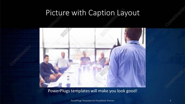 Picture with Caption presentation slide layout