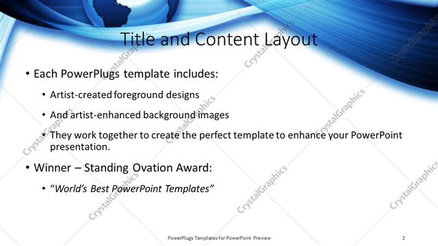 Title and Content presentation slide layout