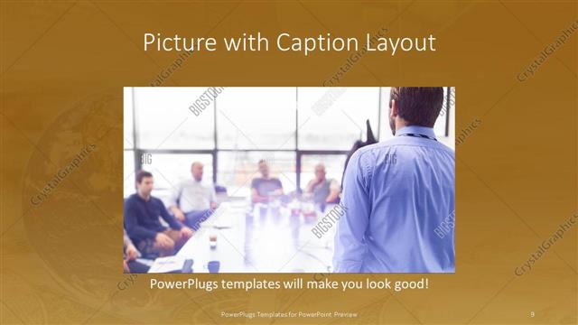 Picture with Caption presentation slide layout