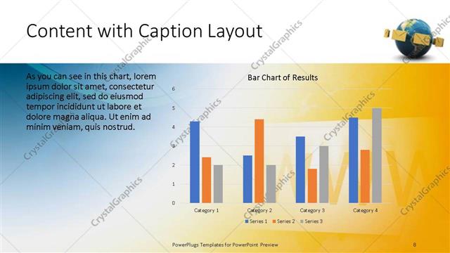 Content with Caption presentation slide layout