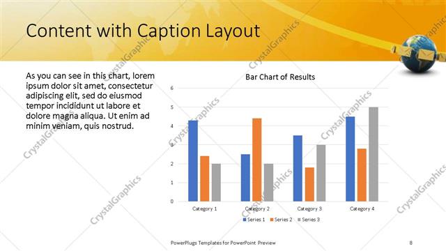 Content with Caption presentation slide layout