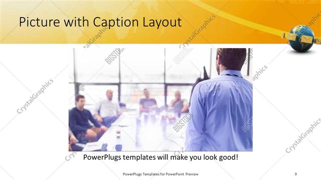 Picture with Caption presentation slide layout