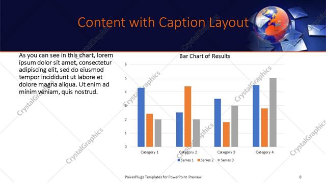 Content with Caption presentation slide layout