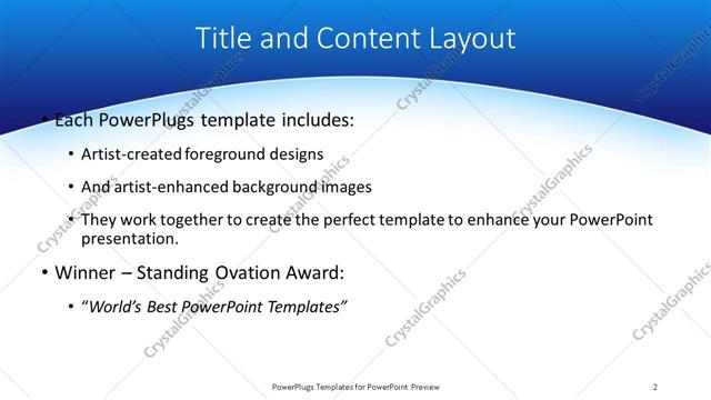 Title and Content presentation slide layout