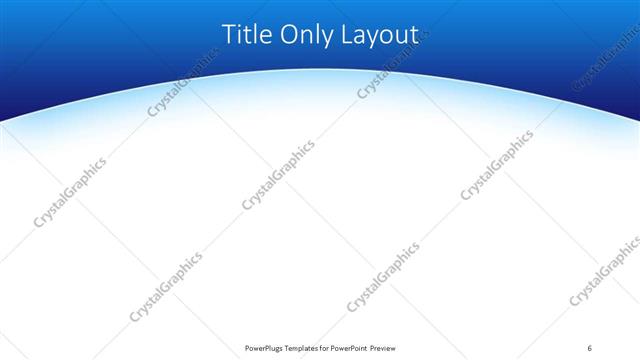 Title Only presentation slide layout