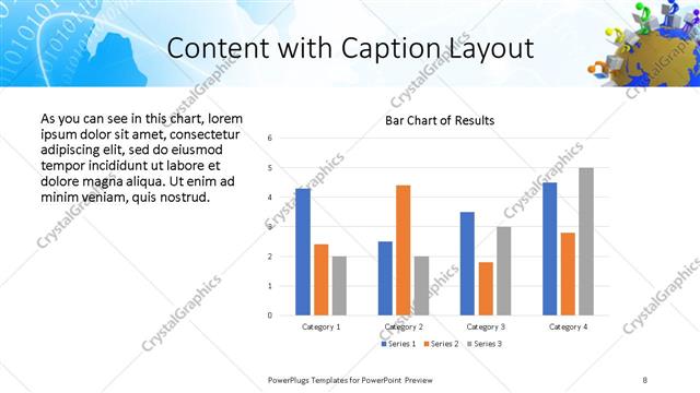 Content with Caption presentation slide layout