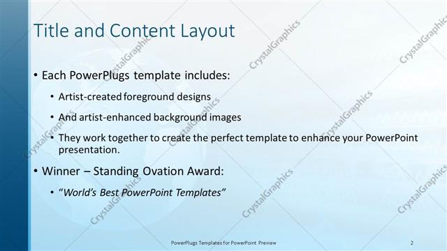 Title and Content presentation slide layout