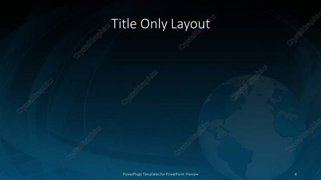 Title Only presentation slide layout