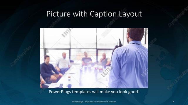 Picture with Caption presentation slide layout
