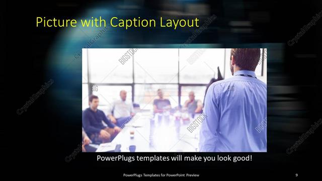 Picture with Caption presentation slide layout