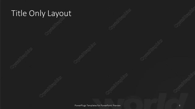 Title Only presentation slide layout