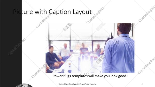 Picture with Caption presentation slide layout