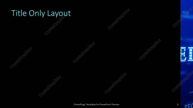 Title Only presentation slide layout