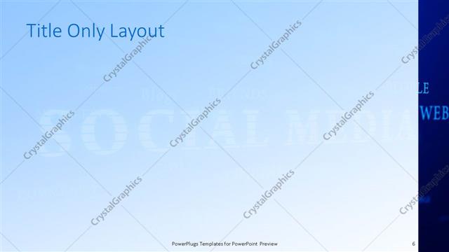 Title Only presentation slide layout