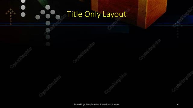 Title Only presentation slide layout