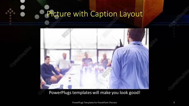 Picture with Caption presentation slide layout