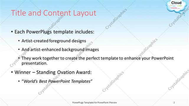 Title and Content presentation slide layout