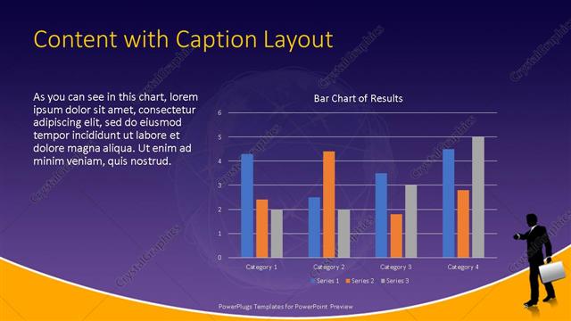 Content with Caption presentation slide layout