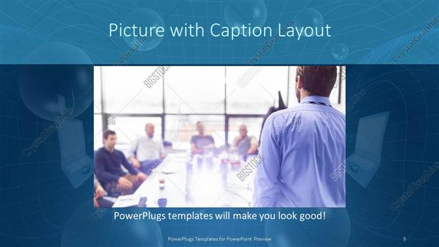 Picture with Caption presentation slide layout