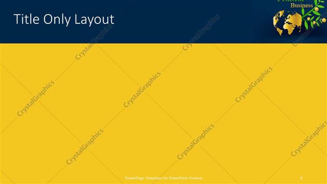 Title Only presentation slide layout