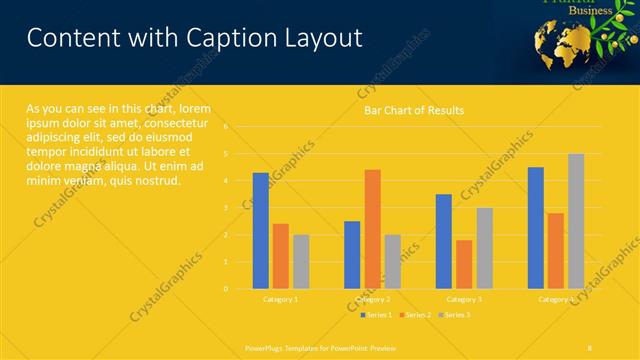 Content with Caption presentation slide layout