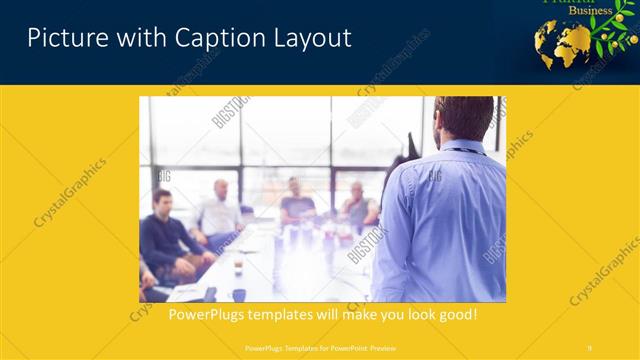 Picture with Caption presentation slide layout