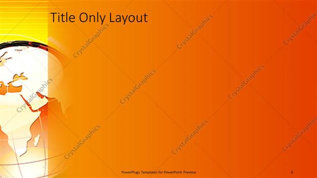 Title Only presentation slide layout