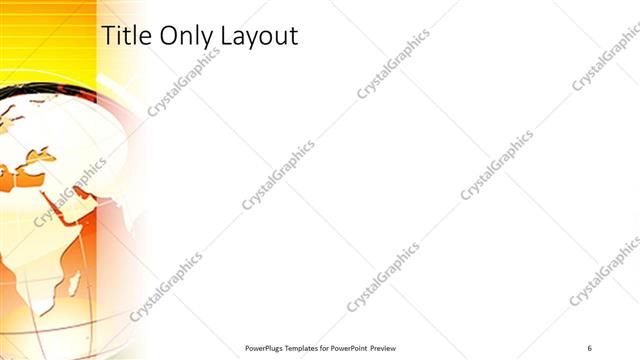 Title Only presentation slide layout