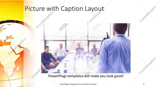 Picture with Caption presentation slide layout