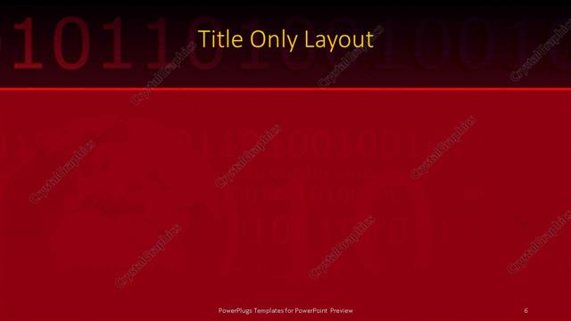 Title Only presentation slide layout
