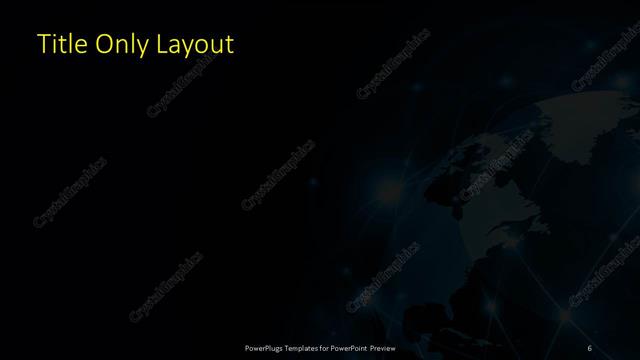 Title Only presentation slide layout